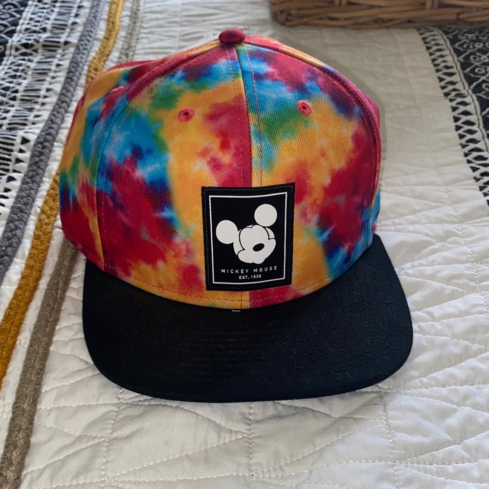 Neff Colorful Tie-Dye Cap with Black Brim